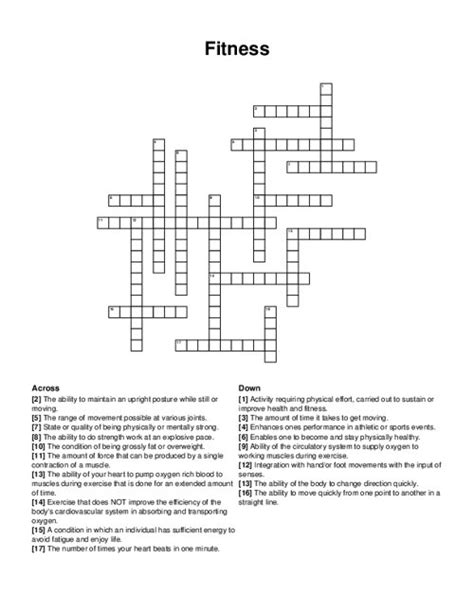 fitness crossword clue|Fitness discipline for thousands of years NYT Crossword Clue